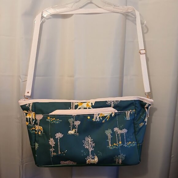 New Unicorn Mystical Diaper Bag Green Pink mystical print Girls theme Large 20" - Picture 1 of 11